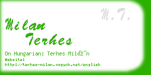 milan terhes business card